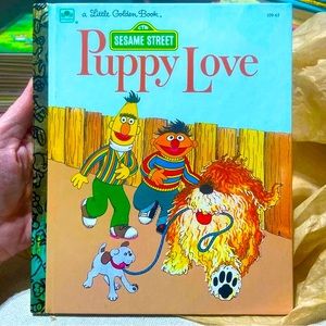 Brand New Vintage A Little Golden Book Sesame Street Puppy Love